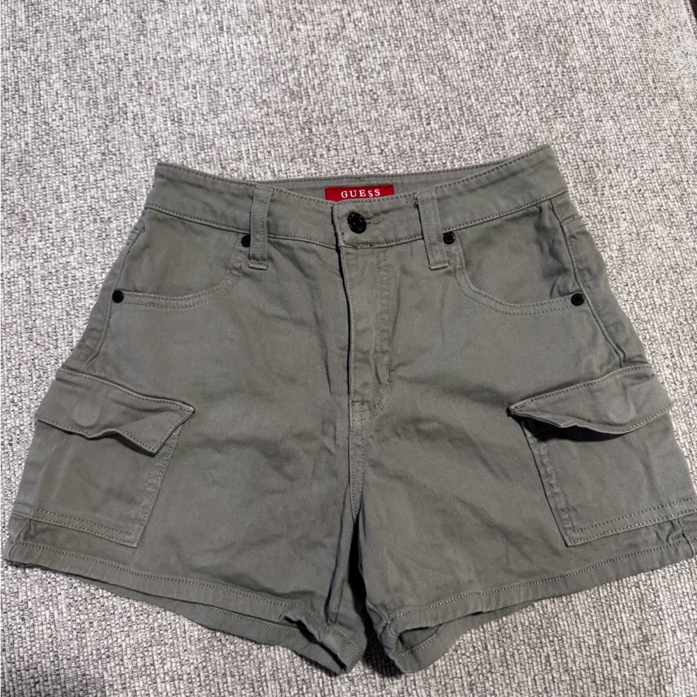 Guess Khaki Green cargo shorts